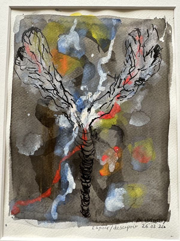 In the corona series: "Hope and despair"