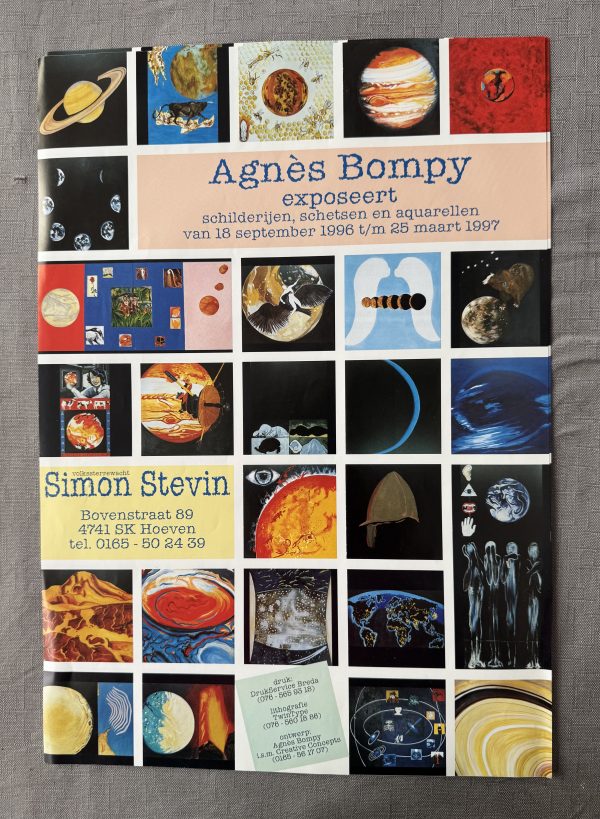 poster exhibit paintings planets